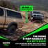 Rhino USA 3 inch recovery tow strap pulling a stuck truck off a rocky trail with 30,000 lb break strength