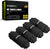 Black 5/8 inch dock line wrapped around a piling, double-braided nylon with splicing and heat treatment