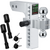 Rhino USA adjustable 10 inch drop trailer hitch in silver with dual ball mount, locking pins, and keys