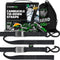 1.5" x 8' Cambuckle Tie-Down Straps (2-Pack)