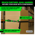 Rhino USA extension tie-down strap securing a box in a warehouse, extending straps up to 20 feet