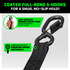 Coated full-bend S-hook with integrated safety clip and anti-scratch rubber on Rhino USA extension strap