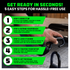 Five-step guide to use Rhino USA extension tie-down strap: hook, extend, lock, tighten, hit the road