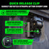 Quick Release Clip mounting bracket with 360 degree swivel and EZ-Retract system in Ford truck bed