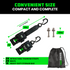 2" x 43" Retractable Transom Tie-Down Straps (2-Pack)