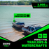 2" x 43" Retractable Transom Tie-Down Straps (2-Pack)