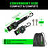 2" x 43" Retractable Transom Tie-Down Straps (2-Pack)