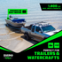 2" x 43" Retractable Transom Tie-Down Straps (2-Pack)