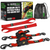 1" x 10' Retractable Ratchet Straps