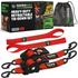 2" x 10' Retractable Ratchet Straps