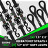 1.6" x 8' HD Ratchet Tie-Down Set (4-Pack)